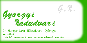 gyorgyi nadudvari business card